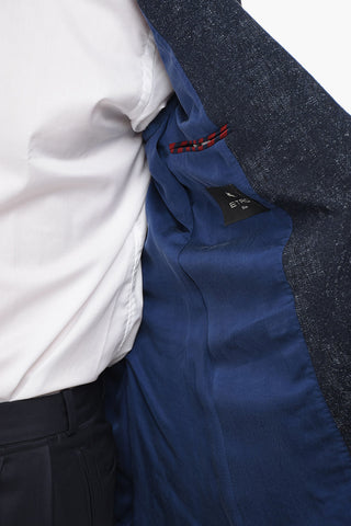 Lined Single-breasted Blazer with Flap PocketS