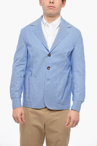 Half-lined Blazer with Striped Pattern
