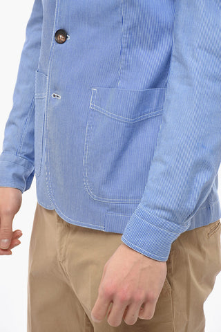 Half-lined Blazer with Striped Pattern