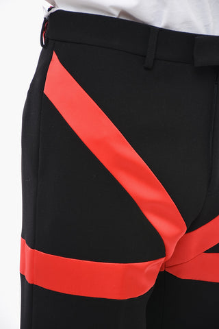 와이드 팬츠 콘트라스트 디테일