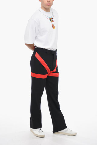 와이드 팬츠 콘트라스트 디테일