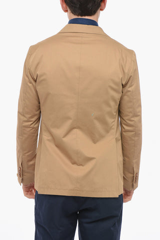 Cotton Unlined Blazer with Welt Pockets