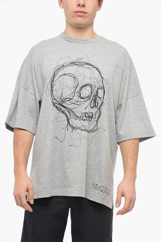 Skull Print Short Sleeved T-shirt