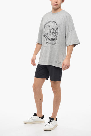 Skull Print Short Sleeved T-shirt