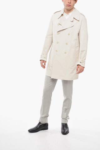 Cotton Blend TITANIO Unlined Trench Coat