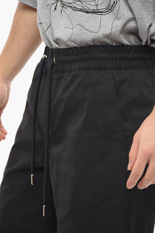 Shorts 4 Tasche in Cotone Spalmato con Coulisse