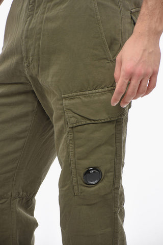 Flax Blend Loose Fit Cargo Pants