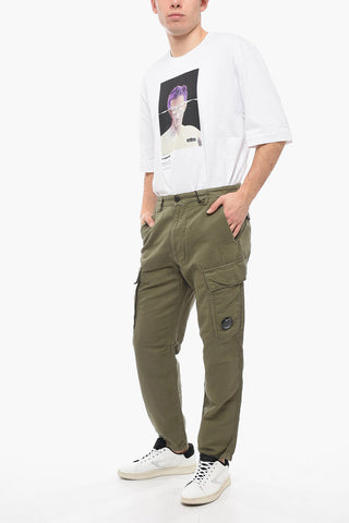 Flax Blend Loose Fit Cargo Pants