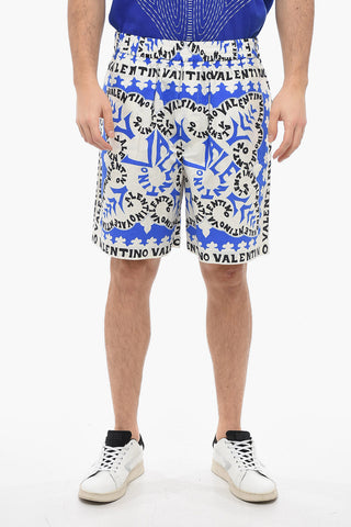 Bandana Print Cotton Shorts