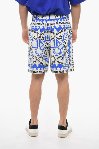 Bandana Print Cotton Shorts