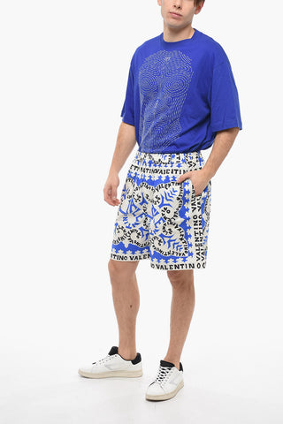 Bandana Print Cotton Shorts
