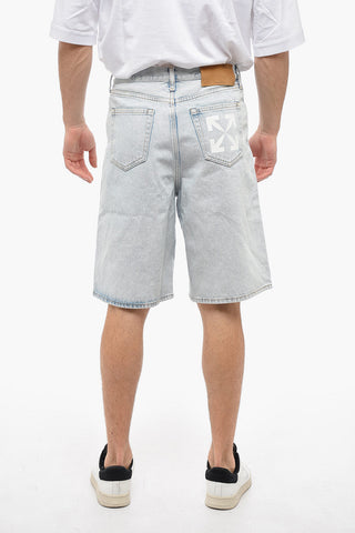 PERMANENT Light Wash SINGLE ARROW Denim Shorts