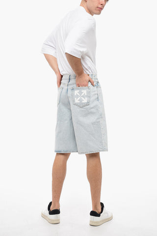 PERMANENT Light Wash SINGLE ARROW Denim Shorts