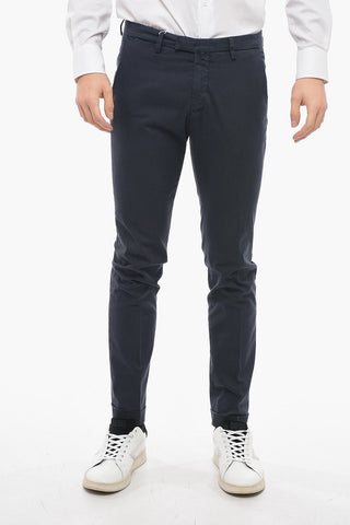 Slim Fit Trousers with Welt Pockets