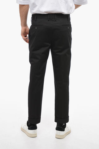 Skinny Fit NATE Piping Pants with Cuffed Hem