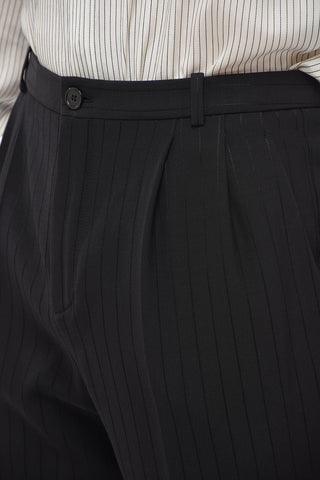 Pantaloni Gessati in Lana