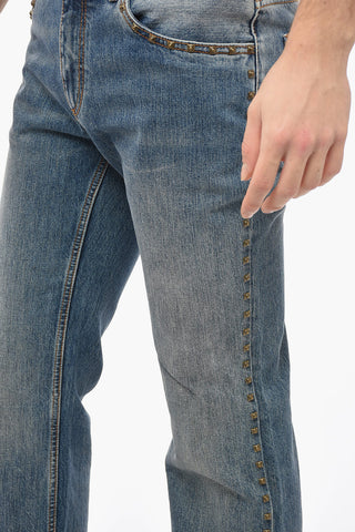Jeans Regular Fit a 5 Tasche con Borche Laterali