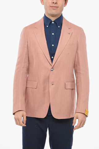 Linen Blazer RICERCA with Flap Pockets