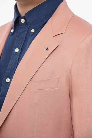 Linen Blazer RICERCA with Flap Pockets