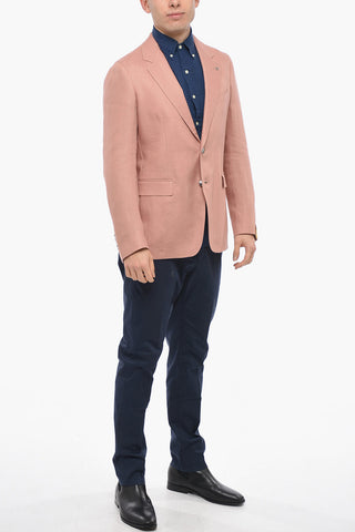 Linen Blazer RICERCA with Flap Pockets