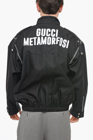 Nylon Windbreaker with Removable Sleeves
