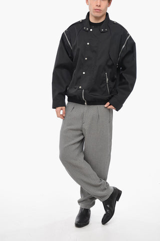 Nylon Windbreaker with Removable Sleeves