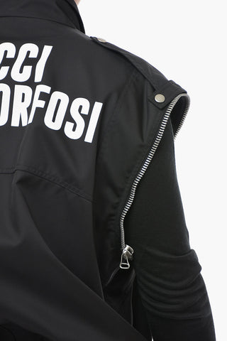 Nylon Windbreaker with Removable Sleeves