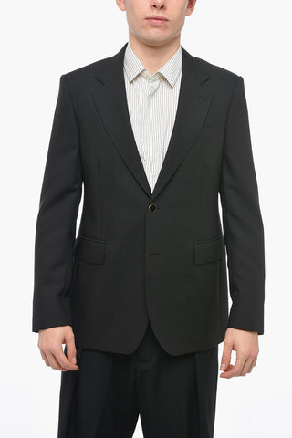 Lined Single-breasted Blazer with Flap PocketS