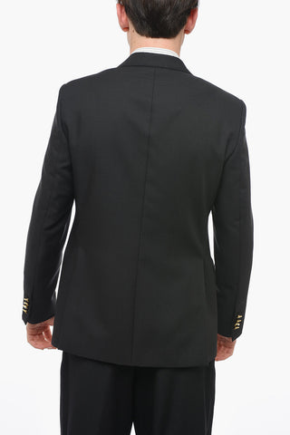 Lined Single-breasted Blazer with Flap PocketS