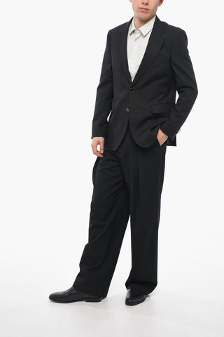 Lined Single-breasted Blazer with Flap PocketS