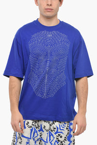 Crewneck T-Shirt BODY STITCH With Front Embroidery
