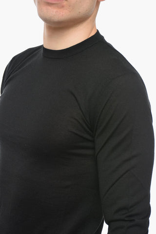 Silk and Cashmere Blend Sweater with Relaxed Fit