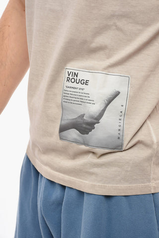MM6 T-Shirt VIN ROUGE Girocollo
