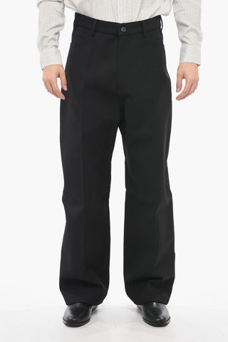 UNISEX Wool-blend Baggy Pants with High Waist