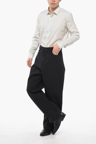 UNISEX Wool-blend Baggy Pants with High Waist