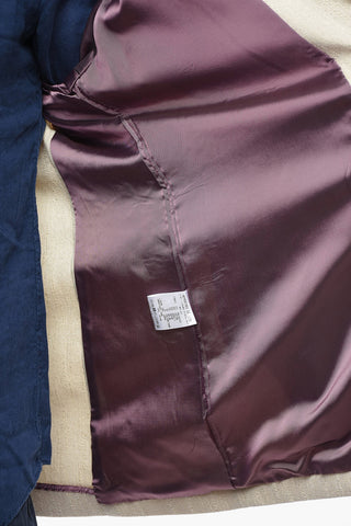 Blazer Semifoderato con Ricamo Ton-sur-ton