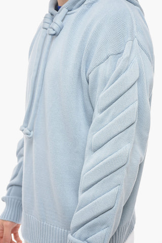Cotton 3D DIAG Knitted Hoodie