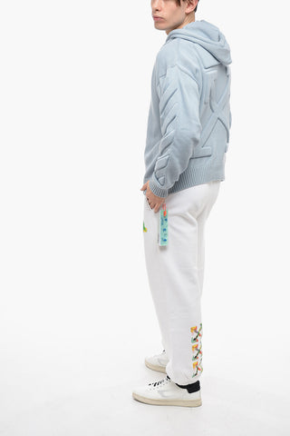 Cotton 3D DIAG Knitted Hoodie