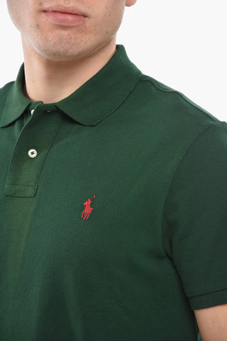 Polo Slim Fit con Logo Ricamato