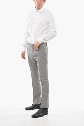 Mohair-blend Pants with Tapered Fit