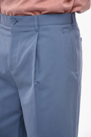 Chino Shorts with Front Pleats