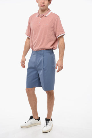 Chino Shorts with Front Pleats