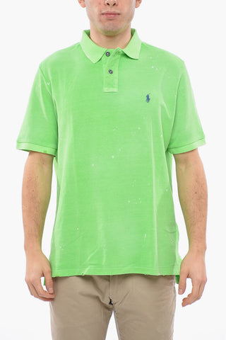 Piquet Cotton Polo with Lived-in Effect