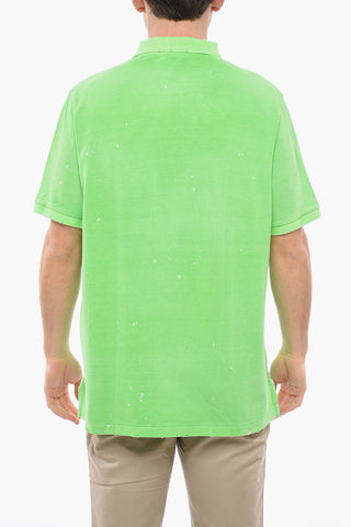 Piquet Cotton Polo with Lived-in Effect