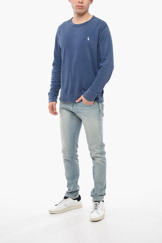 Crew Neck Brushed Cotton Sweatshirt