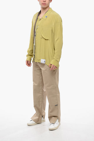 Oversized Shirt with Scarf Detail