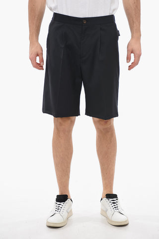 Virgin Wool TORRELAPILLO Shorts with Front Pleats