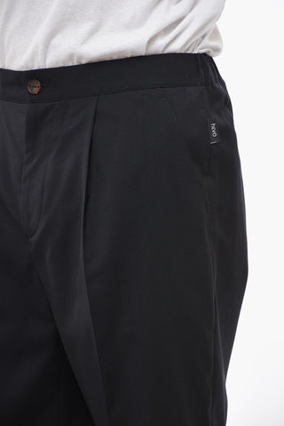 Virgin Wool TORRELAPILLO Shorts with Front Pleats