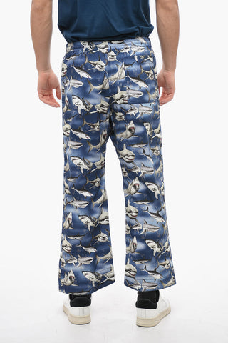 Pantaloni in Cotone SHARKS EASY con Tasche a Toppa