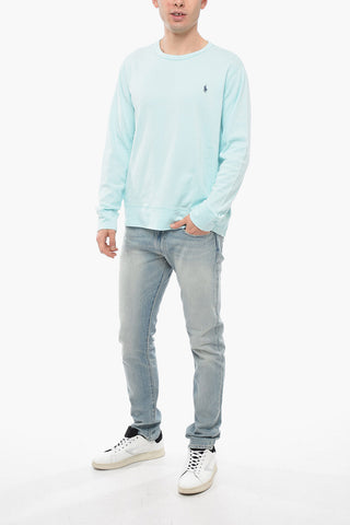 Crew Neck Brushed Cotton Sweatshirt